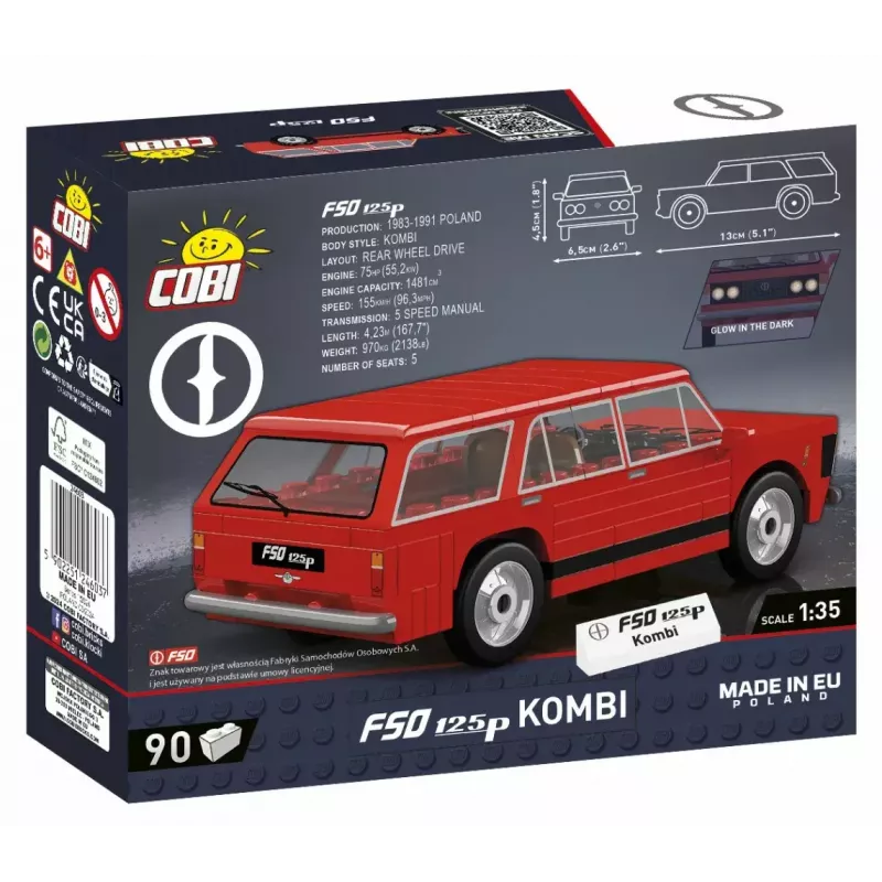 Building Block Set Cobi Blocks FSO 125p 90 blocks COBI-24603 – 90 plastic construction blocks