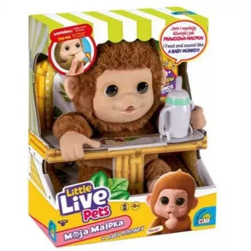 Interactive toy Cobi Little Live Pets Monkey MO-26613 — interactive pet toy with sounds and movements