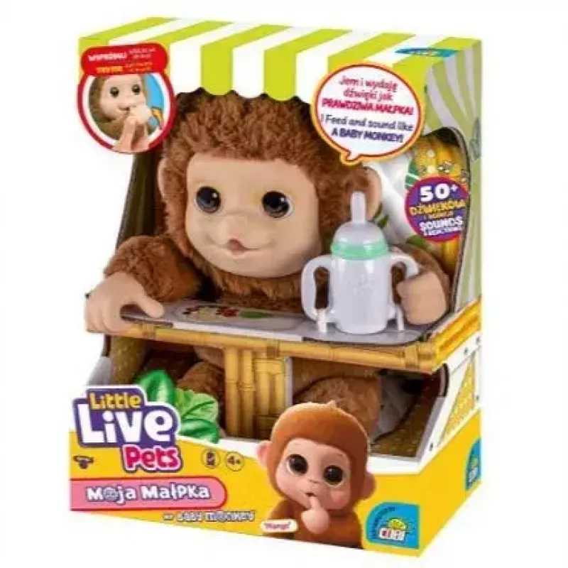 Interactive toy Cobi Little Live Pets Monkey MO-26613 — interactive pet toy with sounds and movements