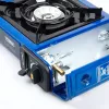 Gas camping stove PROMIS KGC100 — 1-burner LPG countertop hob, metal housing, rotary front control