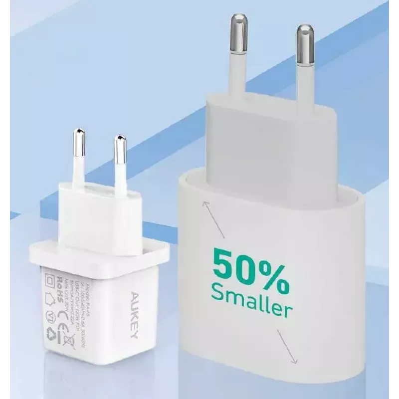 USB-C Mini Charger Aukey PA-F5 20W PD — Compact 20W PD Fast Charger