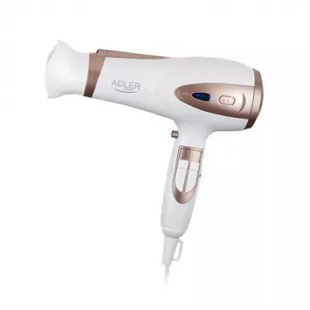 Hair Dryer Adler AD 2248 2400 W 3 Temperature Settings Ionic Function Diffuser Nozzle White