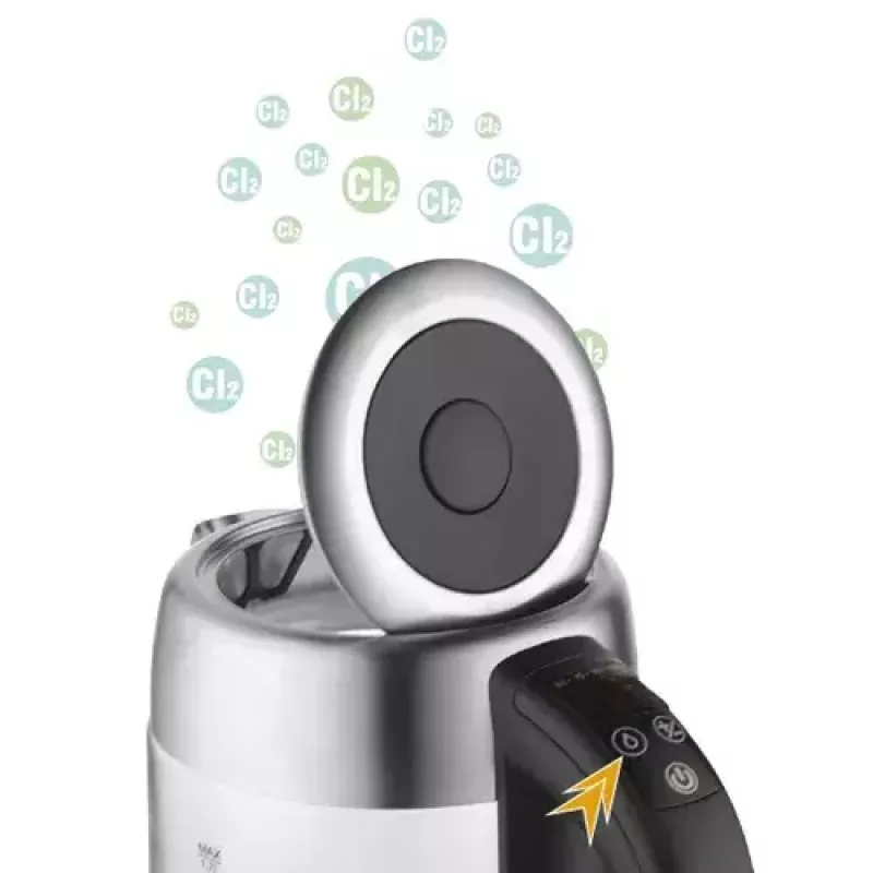 Electric kettle Adler AD 1247 1.7 L 2200 W Glass body Stainless steel elements Black