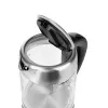 Electric kettle Adler AD 1247 1.7 L 2200 W Glass body Stainless steel elements Black