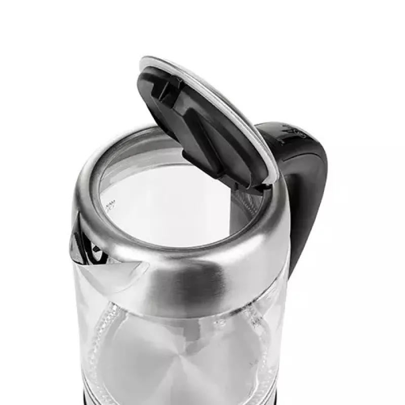 Electric kettle Adler AD 1247 1.7 L 2200 W Glass body Stainless steel elements Black