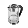 Electric kettle Adler AD 1247 1.7 L 2200 W Glass body Stainless steel elements Black