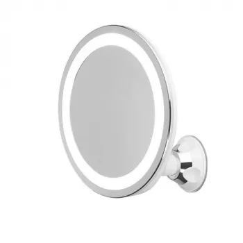 Makeup Mirror Freestanding Round White Adler AD 2168