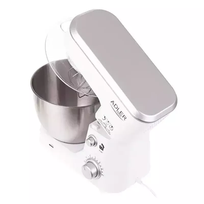 Food processor Adler AD 4216, 500 W, 4 L stainless-steel bowl, white