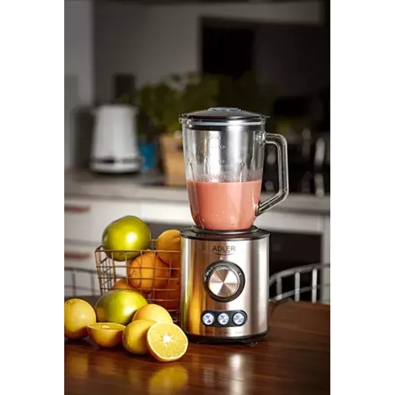 Tabletop blender Adler AD 4078 Black Stainless steel Transparent