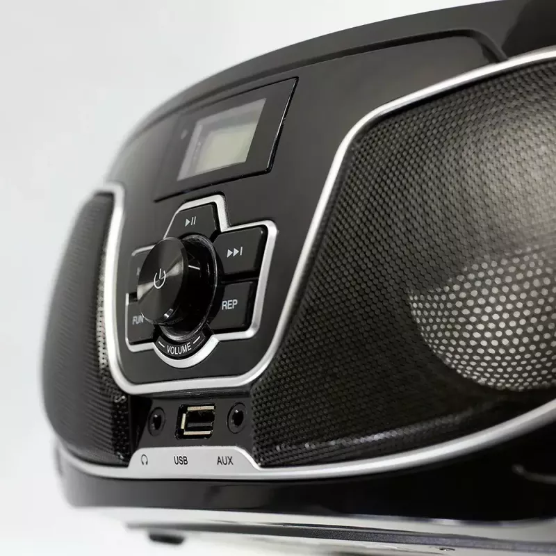 Portable boombox MANTA BBX007 with Bluetooth 5.0, FM radio (87.5–108 MHz), LCD, telescopic antenna