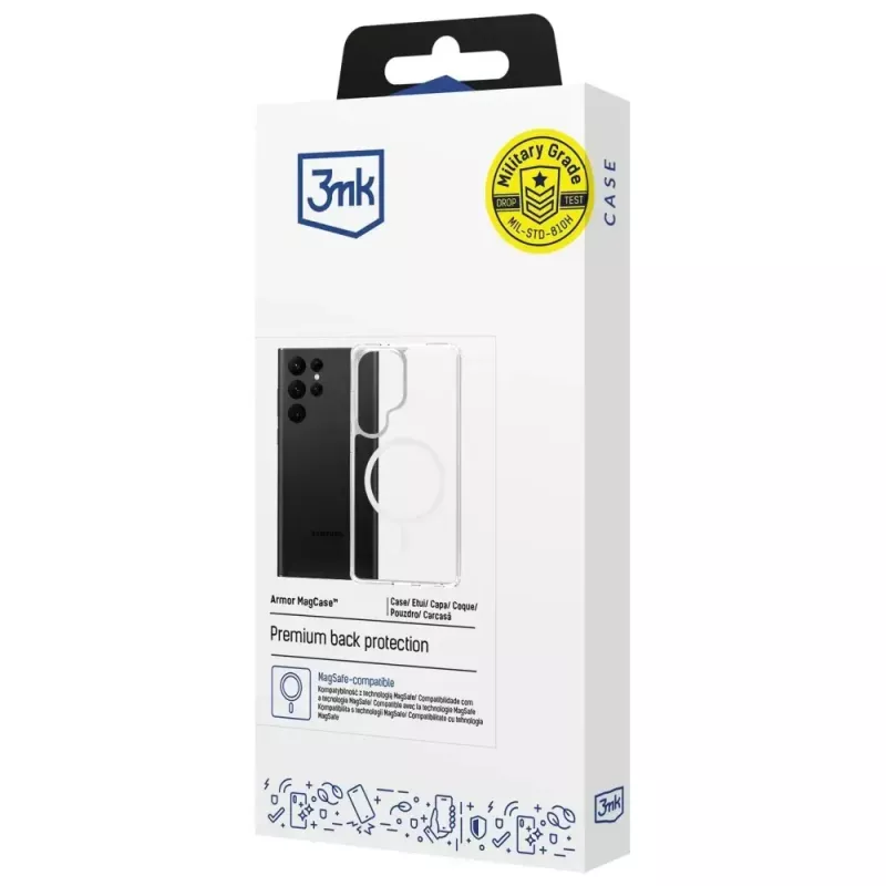 Protective phone case 3MK Armor MagCase for Samsung Galaxy S25 Ultra — durable lightweight magnetic-compatible