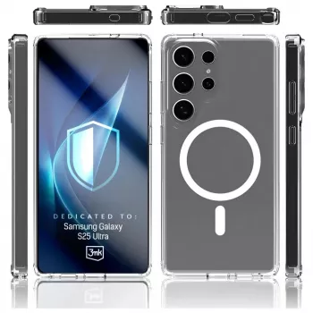 Protective phone case 3MK Armor MagCase for Samsung Galaxy S25 Ultra — durable lightweight magnetic-compatible