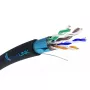 Network Cable Extralink Twisted pair CAT5E FTP Outdoor with gel 100M Black