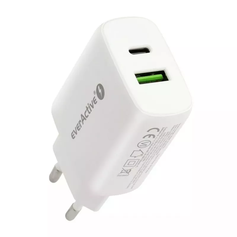 USB-C Charger everActive SC-370Q 25W QC3.0 USB fast charging