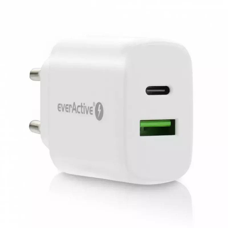 USB-C Charger everActive SC-370Q 25W QC3.0 USB fast charging