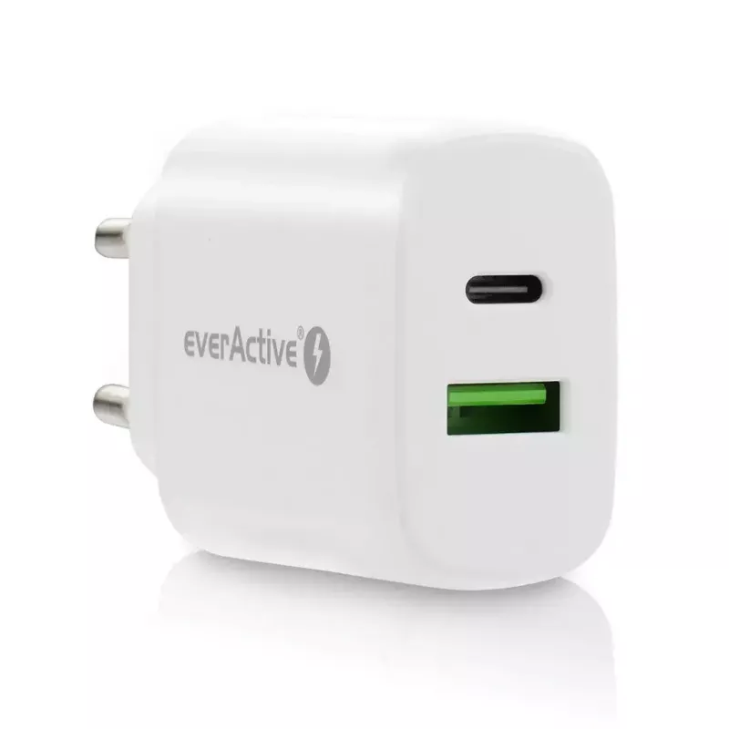 USB-C Charger everActive SC-370Q 25W QC3.0 USB fast charging