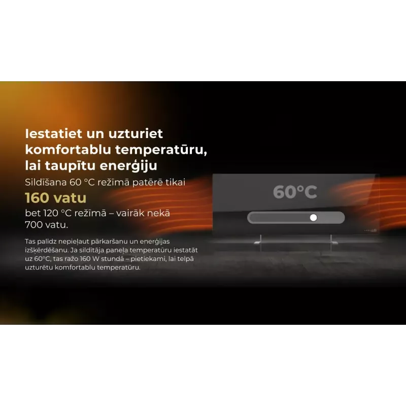 Infrared electric heater AENO Premium Eco Smart Heater AGH0005S, Gray