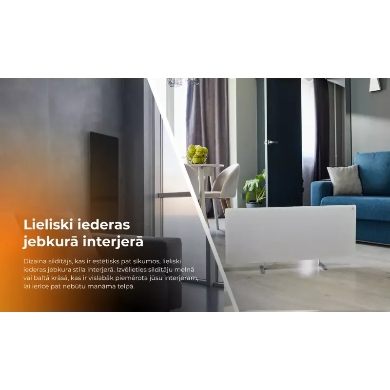 Infrared electric heater AENO Premium Eco Smart Heater AGH0005S, Gray