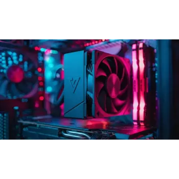 CPU air cooler MODECOM Volcano 0C T100 120 black — tower cooler, 120 mm fan