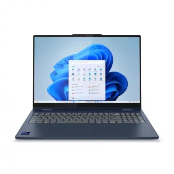 Lenovo IdeaPad 5 2-in-1 16IAL10 Intel Core Ultra 7 255U Hybrid (2-in-1) 40.6 cm (16 inch) Touchscreen WUXGA 32 GB LPDDR5x-SDRAM 1 TB SSD Wi-Fi 6 (802.11ax) Windows 11 Home English Blue