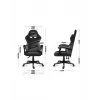 PC gaming chair huzaro FORCE 4.4 Bucket seat Black Grey — mesh fabric, max 130 kg, adjustable height 45–55 cm, 5 wheels