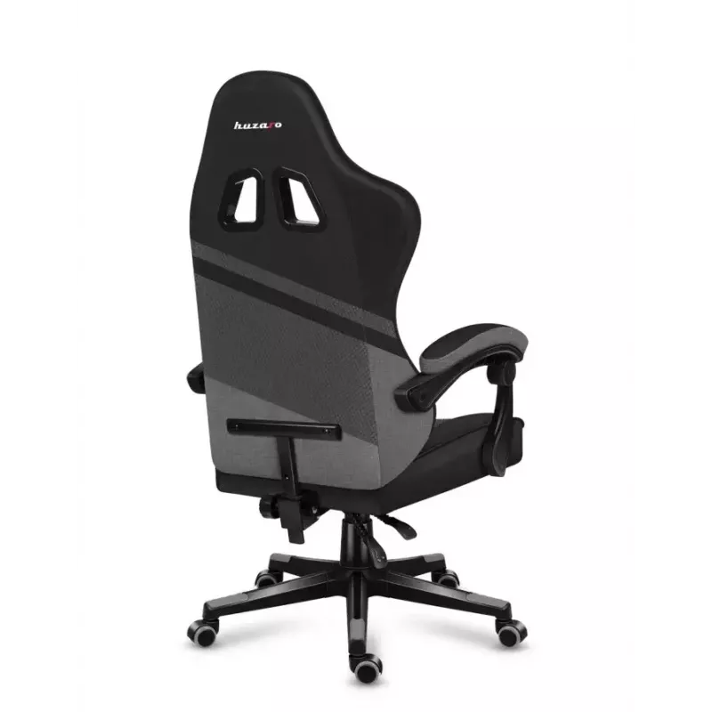 PC gaming chair huzaro FORCE 4.4 Bucket seat Black Grey — mesh fabric, max 130 kg, adjustable height 45–55 cm, 5 wheels