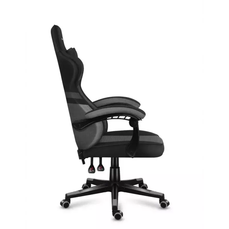 PC gaming chair huzaro FORCE 4.4 Bucket seat Black Grey — mesh fabric, max 130 kg, adjustable height 45–55 cm, 5 wheels