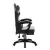 Gaming chair Huzaro Force 3.7 Grey — ergonomic gaming armchair, adjustable height 107.5–116.5 cm, seat width 47 cm