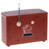 Portable radio Adler AD 1187 — FM, 10 W RMS, LCD display, brown, 300×140×210 mm
