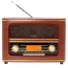 Portable radio Adler AD 1187 — FM, 10 W RMS, LCD display, brown, 300×140×210 mm
