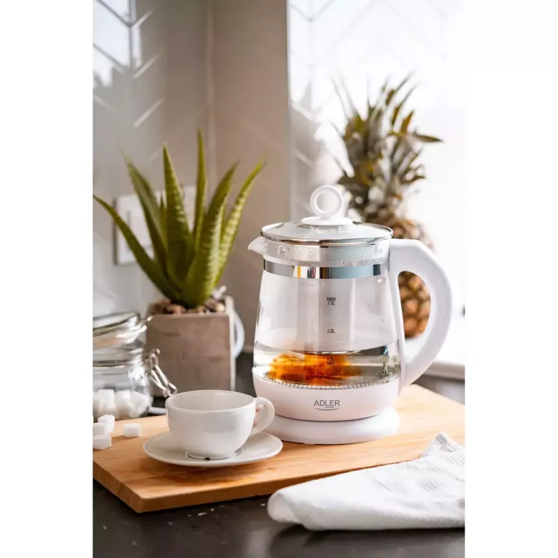 Electric kettle Adler AD 1299 1.5 L 1850 W White
