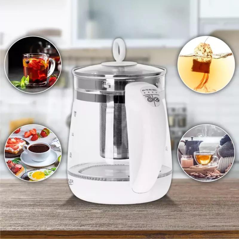 Electric kettle Adler AD 1299 1.5 L 1850 W White