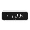 Alarm clock Adler AD 1192W — compact bedside clock with wireless charger and AUX input, white