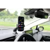 Car phone holder IBOX H-9 adjustable-angle universal fit for smartphones, suction cup mount, black, plastic