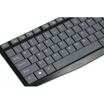 Wired USB keyboard IBOX Eris IKC2010G — full-size 105 keys, USB, grey/black, water-resistant, 1.8 m cable