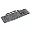 Wired USB keyboard IBOX Eris IKC2010G — full-size 105 keys, USB, grey/black, water-resistant, 1.8 m cable
