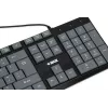 Wired USB keyboard IBOX Eris IKC2010G — full-size 105 keys, USB, grey/black, water-resistant, 1.8 m cable