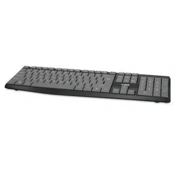 Wired USB keyboard IBOX Eris IKC2010G — full-size 105 keys, USB, grey/black, water-resistant, 1.8 m cable