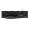 Wired USB keyboard IBOX Eris IKC2010B — full-size 105-key, USB, water resistant, black