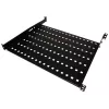 Rack shelf Alantec SA-P-19-1U-550-4-C-02 Black Steel 19 inch 550 mm
