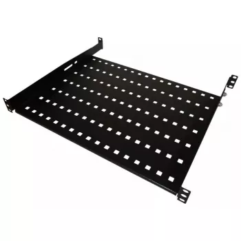 Rack shelf Alantec SA-P-19-1U-550-4-C-02 Black Steel 19 inch 550 mm