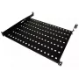 Rack shelf Alantec SA-P-19-1U-550-4-C-02 Black Steel 19 inch 550 mm