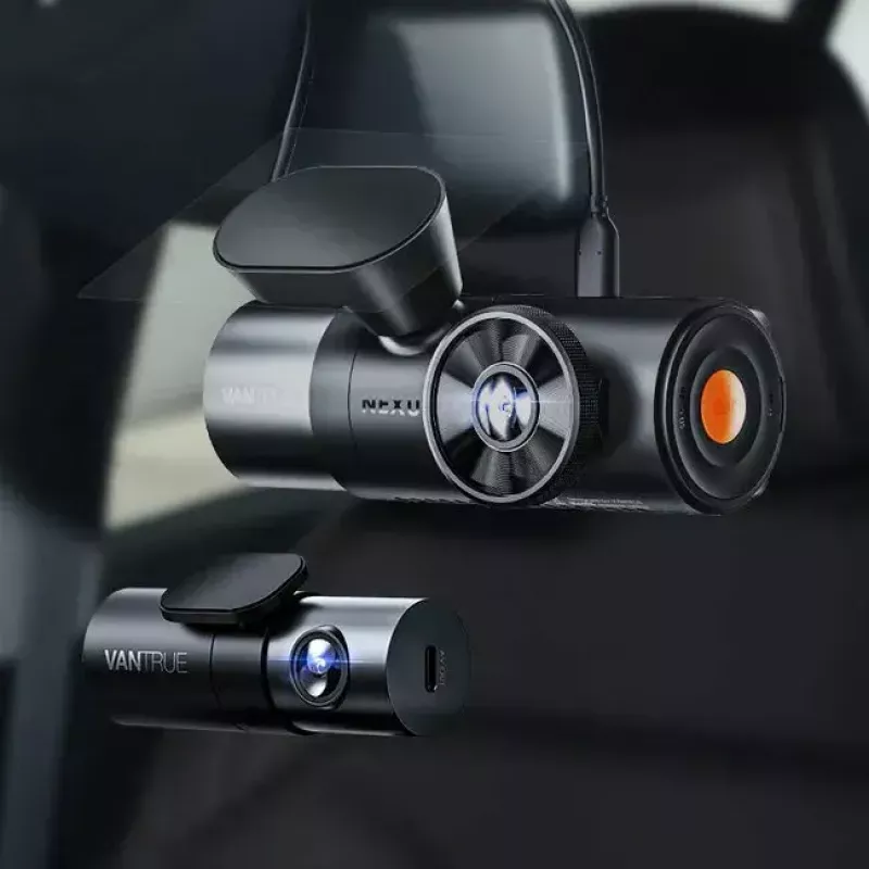 Dashcam VANTRUE N4 PRO 3-channel dash camera, main 3840×2160, 165° front, 160° interior, GPS, Wi‑Fi, IPS display, MicroSD up to 512GB