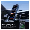Protective MagSafe Phone Case Crong Hybrid Matte Magnetic for iPhone 17 Pro — PC + TPU, Translucent Navy