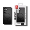 Crong Hybrid Matte Magnetic case for Samsung Galaxy S25 — TPU+PC, magnetic rings, black