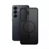 Crong Hybrid Matte Magnetic case for Samsung Galaxy S25 — TPU+PC, magnetic rings, black