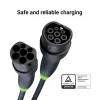 Electric vehicle charging cable Green Cell EVKABGC04 — Type 1 to Type 2, 7 m, 11 kW, 16 A, black
