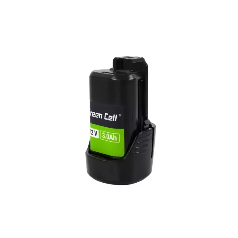 Cordless tool battery Green Cell PTBO12V3 — Li‑Ion 3 Ah, dimensions 5.1×4.7×8.6 cm