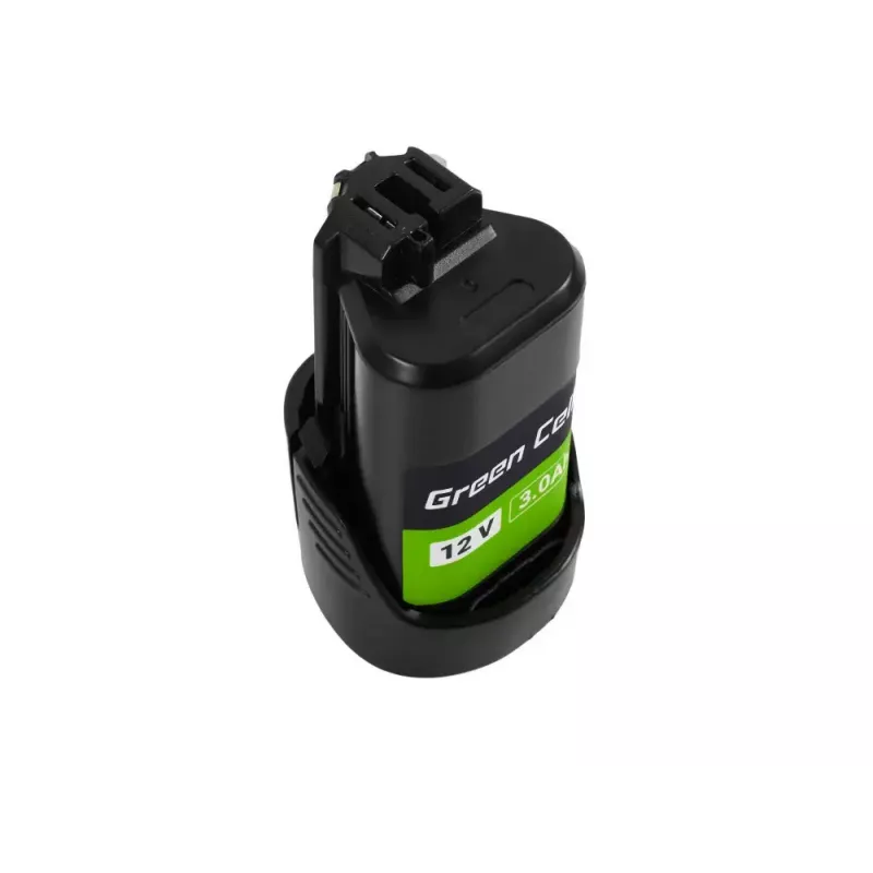 Cordless tool battery Green Cell PTBO12V3 — Li‑Ion 3 Ah, dimensions 5.1×4.7×8.6 cm