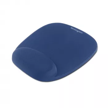 Kensington Foam Mousepad with Integral Wrist Rest Blue, Blue, Monochromatic, Foam, Wrist rest